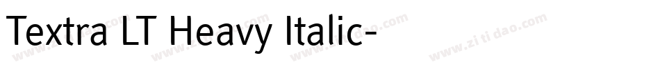 Textra LT Heavy Italic字体转换